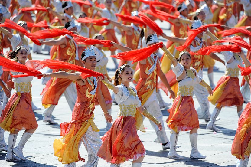 Desfile popular-Plaza de Tian'anmen 9