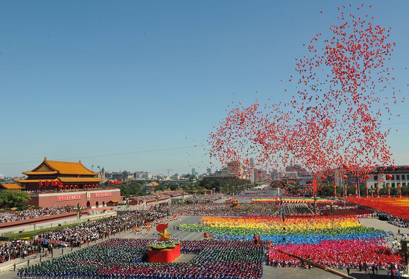 celebraciones-Día Nacional -China -desfile -niños 4